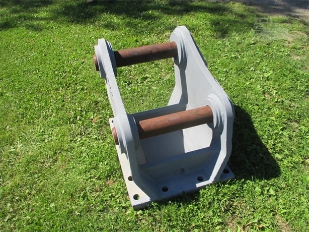 silver custom mount on grass