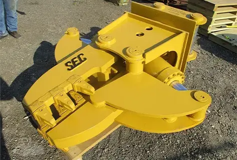 yellow concrete pulverizer