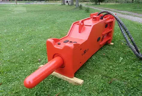 Red Hydraulic Hammer