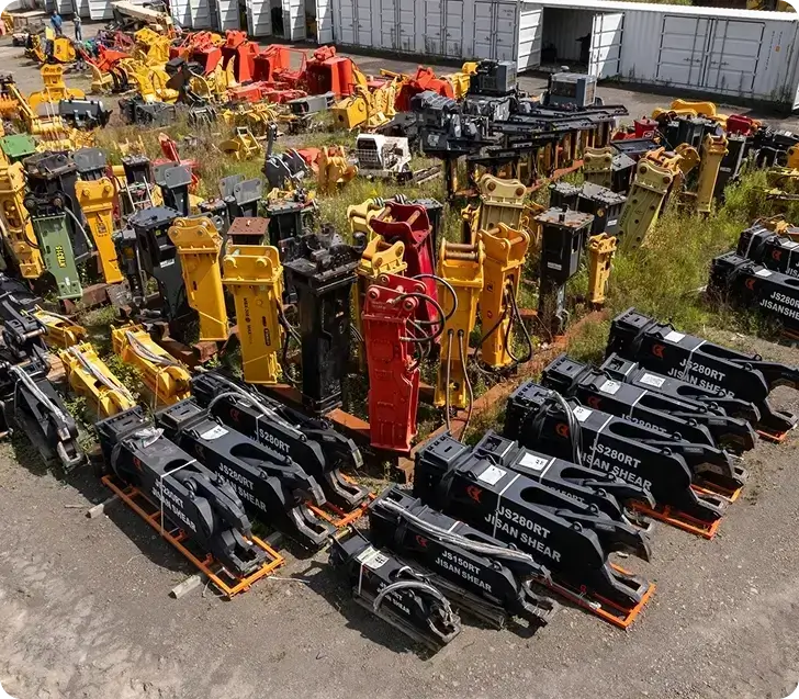 Photo showing all of our equipment we have on hand